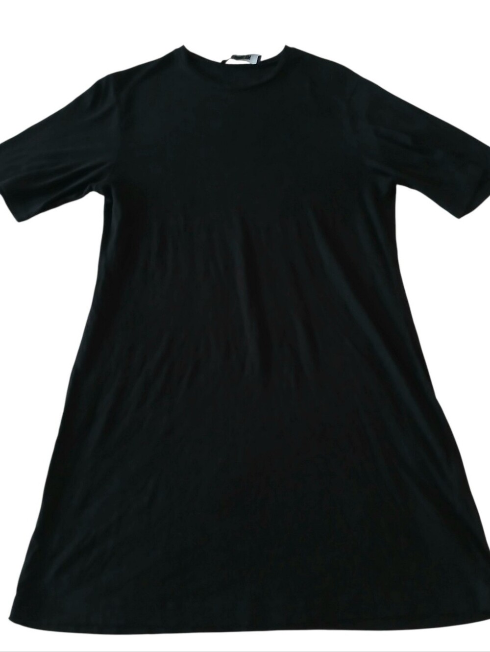 Reformation LBD Microtencel Tshirt Dress Women's S Black Stretch Closet Staple